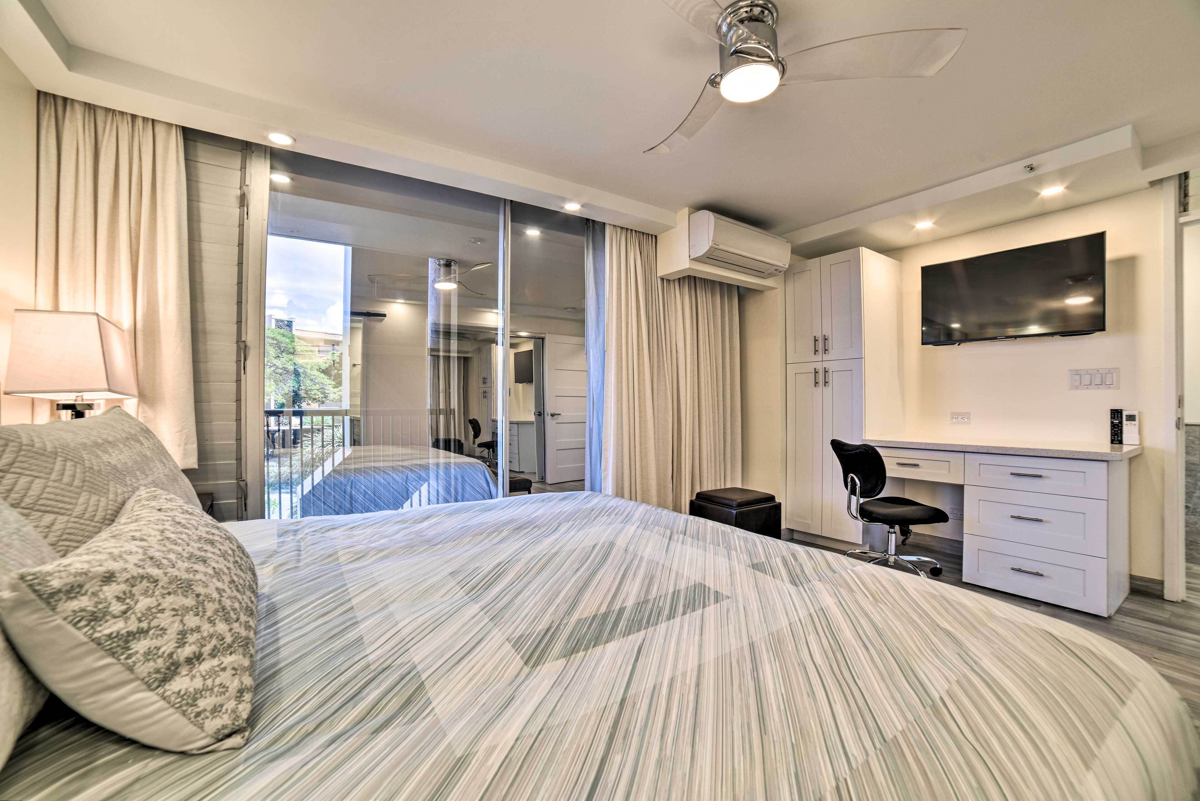 2 bedrooms, iron/ironing board, internet, bed sheets