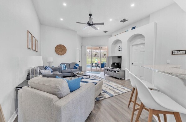 Téléviseur connecté, jeux vidéo, table de baby-foot, table de ping-pong