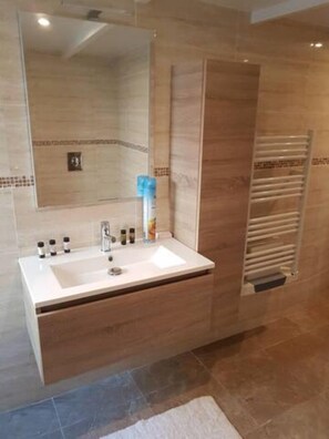 Shower, hair dryer, soap, toilet paper - The Olive House (Saint-Christol)