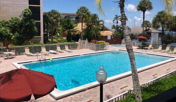 A heated pool