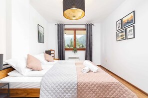 2 bedrooms, iron/ironing board, WiFi, bed sheets