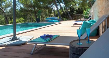 Panoramic 4-BR Villa near Aix w/Pool, AC - for 10 people