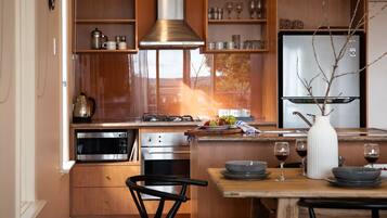 Fridge, oven, stovetop, dishwasher