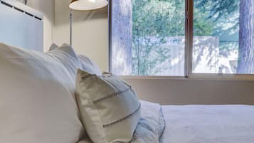 Desk, iron/ironing board, travel crib, free WiFi