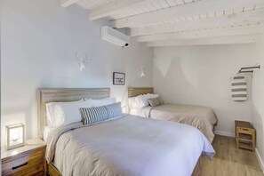 Desk, iron/ironing board, travel cot, free WiFi