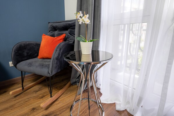 Appartement Ville | 1 chambre, draps en coton égyptien, literie de qualité, minibar