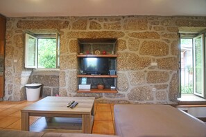 Fernseher, Kamin