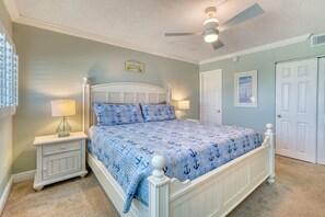 2 bedrooms, iron/ironing board, free WiFi, bed sheets - A403 | Beachfront with Beach Service, Pool, & WiFi (Miramar Beach)