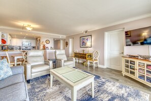 TV - B101 | Beachfront with Beach Service, Pool, & WiFi (Miramar Beach)