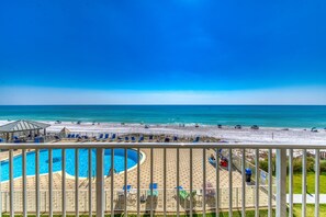 A heated pool - C303 | Beachfront with Beach Service, Pool, & WiFi (Miramar Beach)