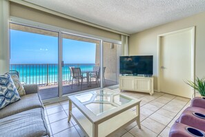 TV - D404 | Beachfront with Beach Service, Pool, & WiFi (Miramar Beach)