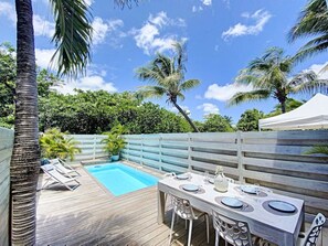 Pool - Villa Casalilo, piscine privée, à 100m de la plage d`Orient Bay, 2 chambres (Orient Bay)