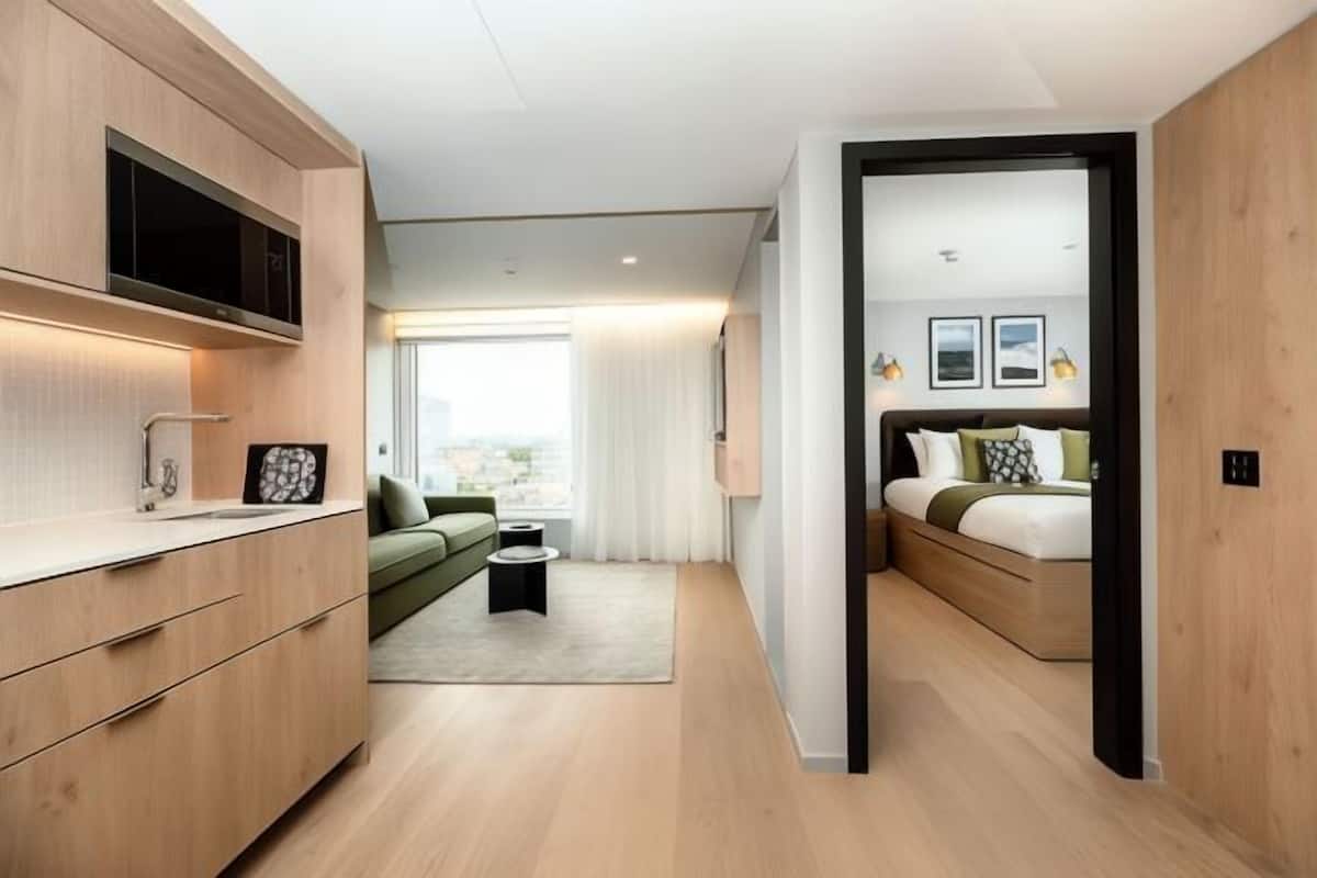 1 habitación y ropa de cama hipoalergénica