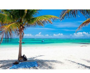 Beach nearby, beach towels