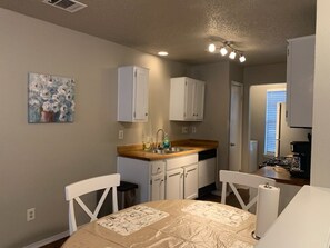 Fridge, microwave, oven, stovetop - Alderbrook Place in NW Austin 2 BR 1 BA (Family Park Nearby) Pet Stays for Free! (Austin)