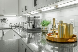 Fridge, microwave, oven, stovetop - The Place in Chattanooga - A Craftsman Dream in North Shore | 3 Bed, 2.5 Bath (Chattanooga)