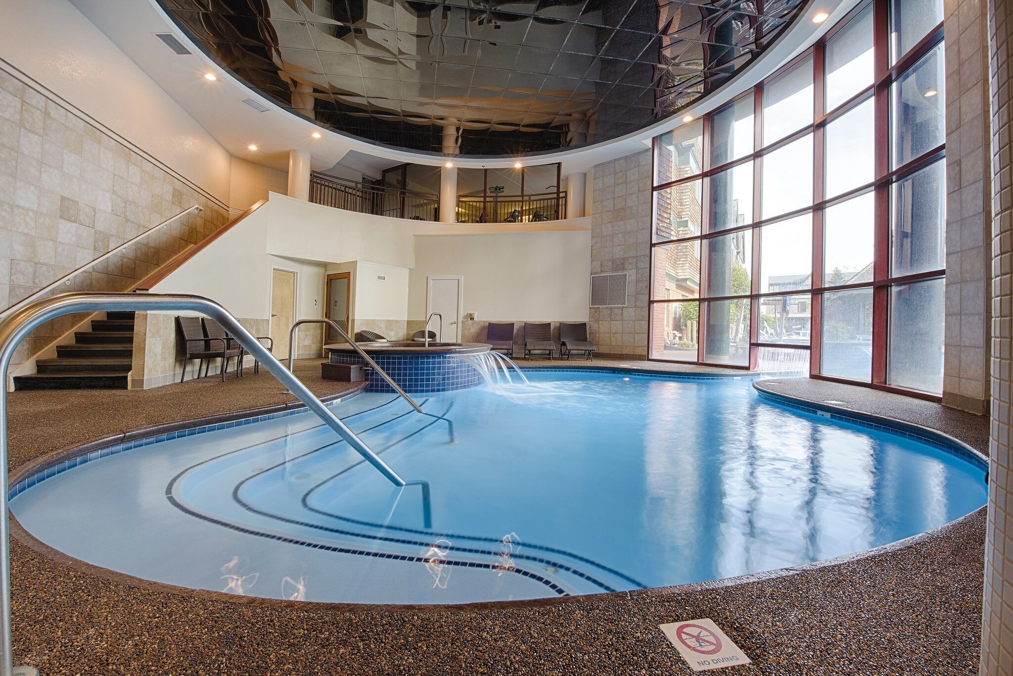 indoor pool, a heated pool