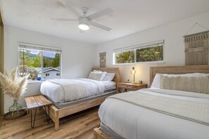 3 habitaciones, escritorio, tabla de planchar con plancha y wifi gratis 