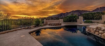 Catalina Foothills private escape with views, pool, and spa