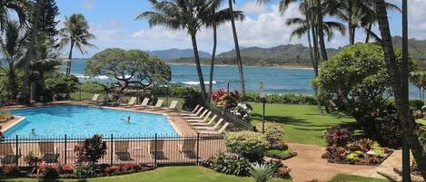 Piscina externa, piscina aquecida