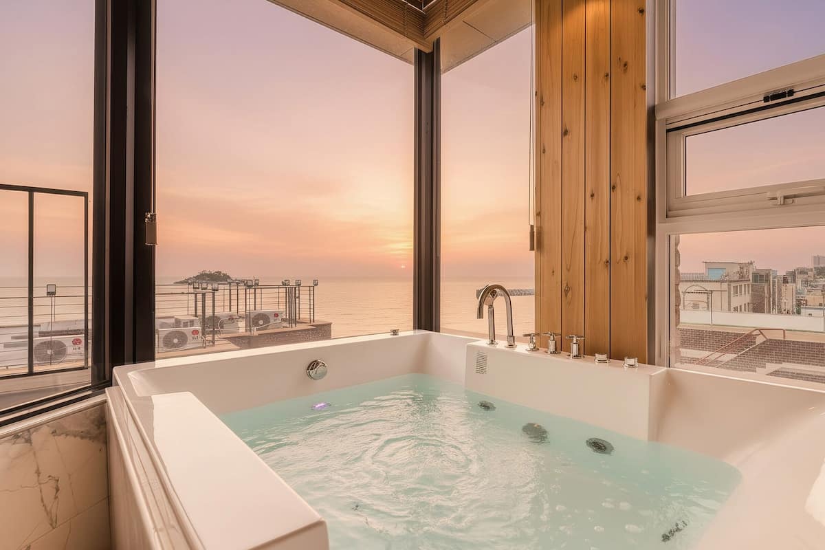 Habitación básica, 1 habitación (B401(spa /half ocean view)) | 1 habitación y wifi gratis