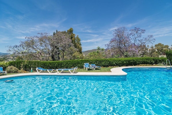Una piscina riscaldata