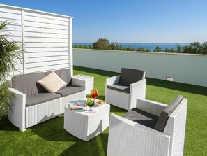 Chambre Junior, vue mer | Balcon