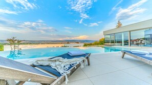 A heated pool