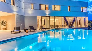 A heated pool
