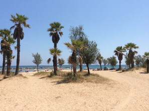 Accommodatie ligt op het strand