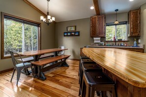 Dining - ** New home w/  wood fireplace, tucked in peaceful woods centrally located !! (Sister Bay)