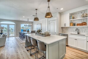 Fridge, microwave, oven, stovetop - Newly Renovated Pool View Condo Near Beach & Rosemary | Lagoon Pool | 4 Bikes (Seacrest Beach)