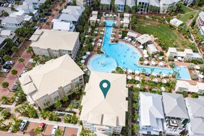 Exterior - Newly Renovated Pool View Condo Near Beach & Rosemary | Lagoon Pool | 4 Bikes (Seacrest Beach)