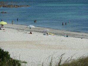 Plage à proximité, chaises longues
