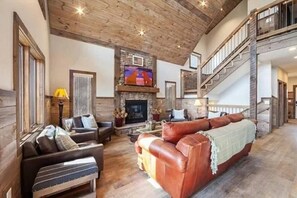 TV, fireplace, video games, offices