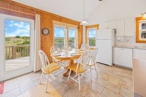Dining - Oceanfront Cottage with Grill, Deck, and Beach Only Steps Away. It's No Problem! (Avon)