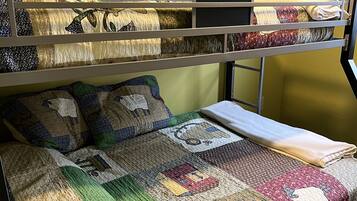 2 bedrooms, iron/ironing board, travel crib, free WiFi