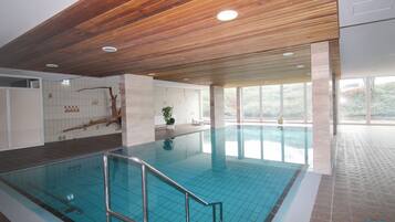 Indoor pool, a heated pool