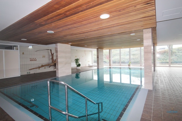 Indoor pool, a heated pool