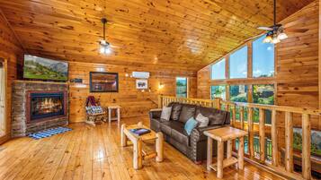 Smart TV, fireplace, video games, table football