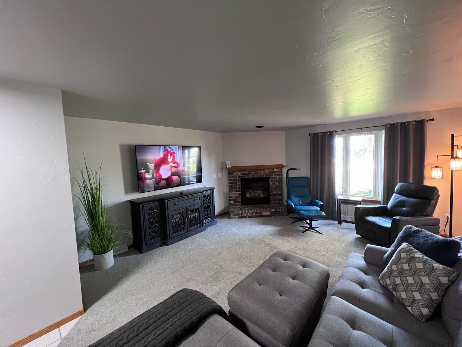 TV connectée, cheminée