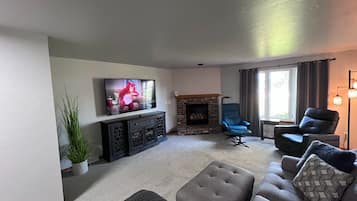 TV connectée, cheminée