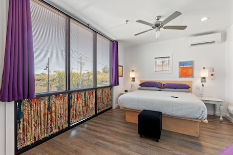 1 bedroom, iron/ironing board, free WiFi, bed sheets. Boutique Hotel Folly Room 1: King Suite with large private balcony in the heart of Folly Beach