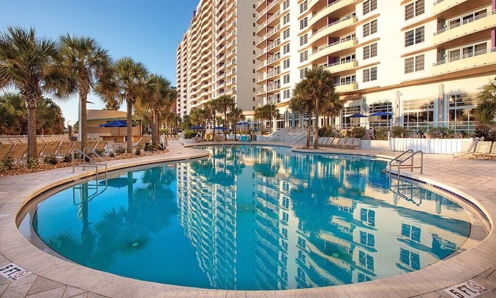 Family Bliss! 2BR Deluxe at Wyndham Ocean Walk, Beachfront, Pools, Lazy River