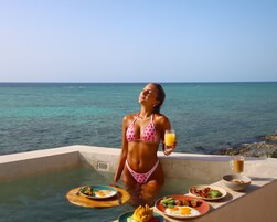 Outdoor pool, open 8:00 AM to 10:00 PM, pool umbrellas, sun loungers