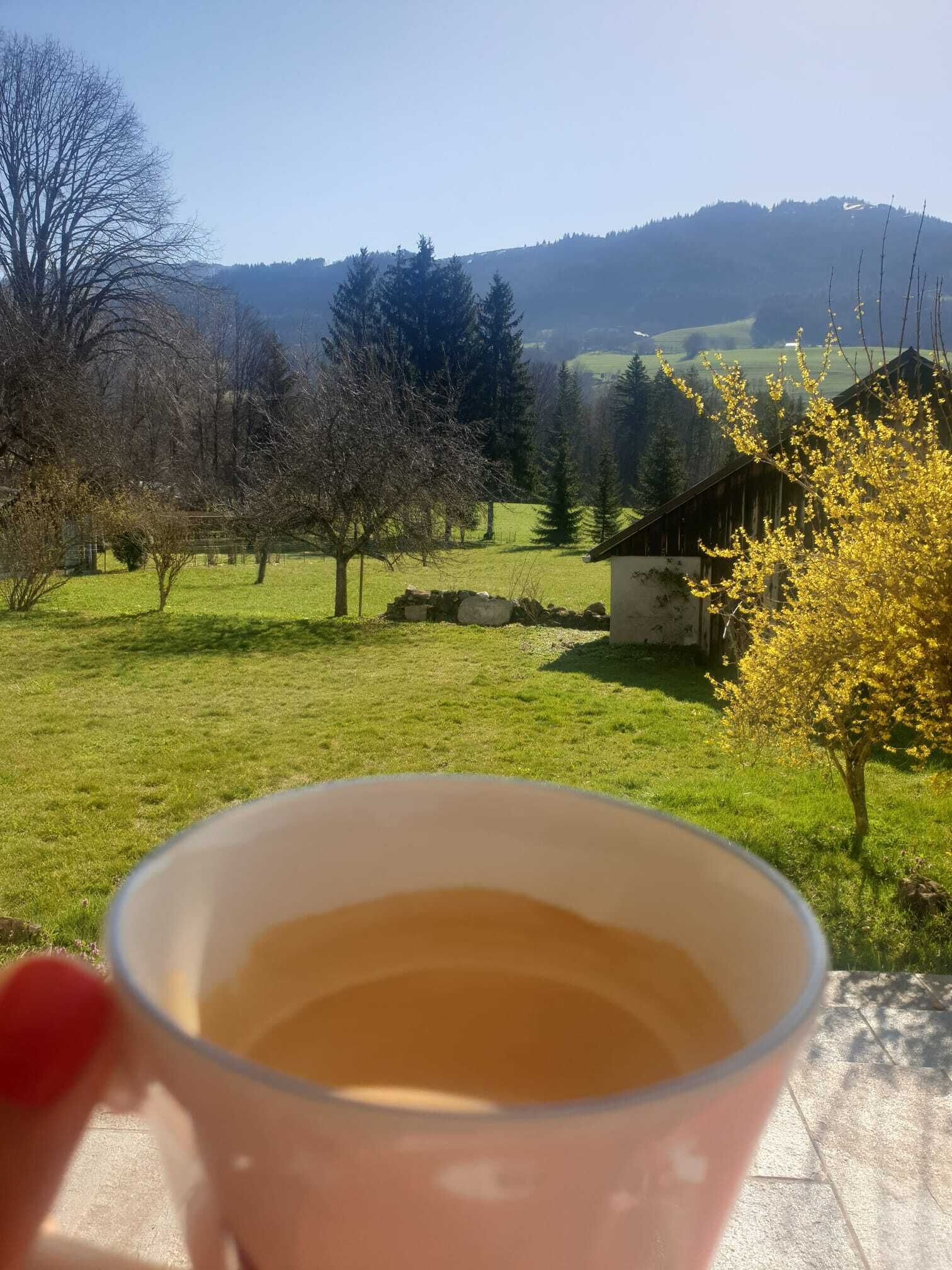 Blick von der Unterkunft