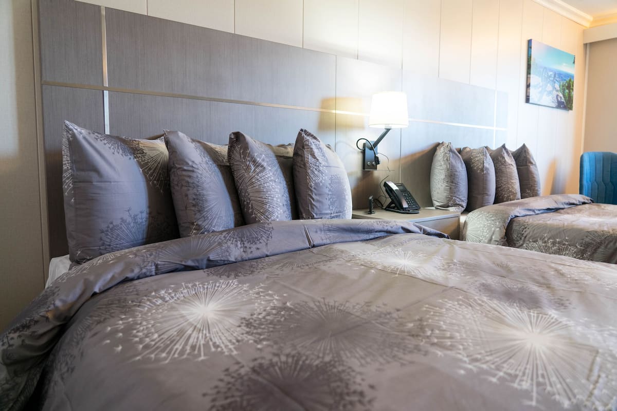 Standard Room, 2 Double Beds, Non Smoking | Free WiFi, bed sheets