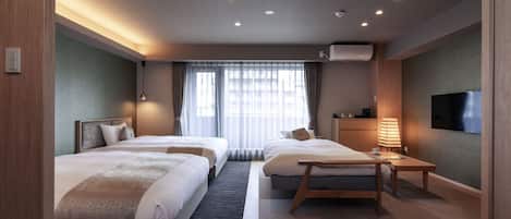 ห้องดีลักซ์ทวิน, ปลอดบุหรี่ | ตู้นิรภัยในห้องพัก, โต๊ะทำงาน, ผ้าม่านกันแสง, Wi-Fi ฟรี