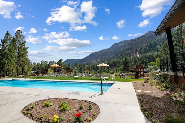 Indoor pool, a heated pool