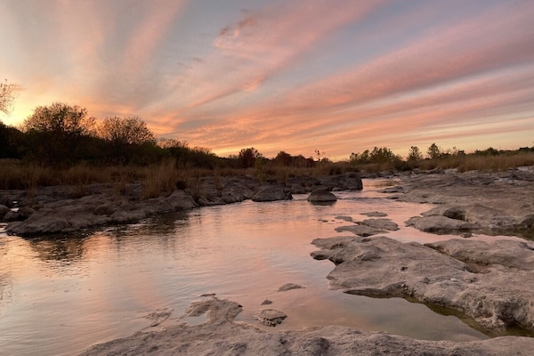 Sunsets at the river are spectacular